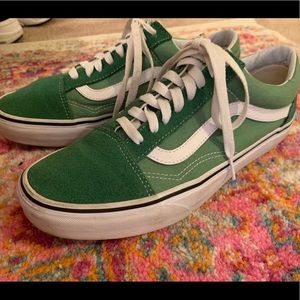 Women’s Emerald Green Vans